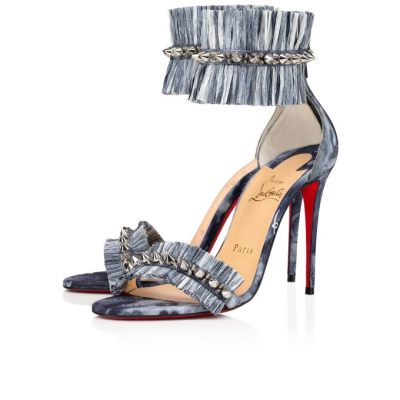 Sandalias Poupedou Christian Louboutin Mujer - Multicolor/Azules - 1205064BK01